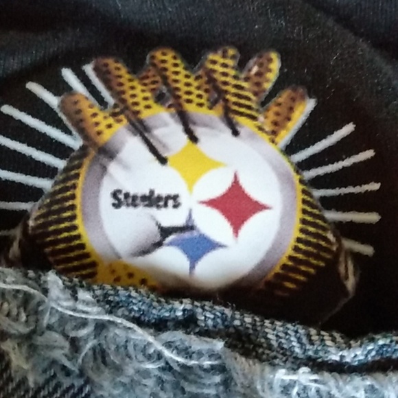 Jeans Wear Patchwork Distressed Pittsburgh Steelers Jeans XL - Picture 13 of 14